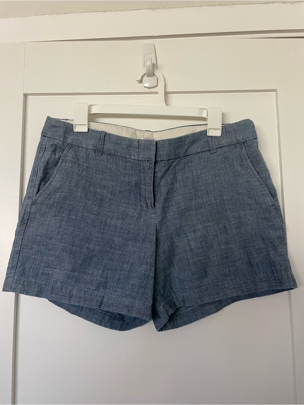 J. Crew Light Chambray Blue Linen-Blend Women’s Shorts